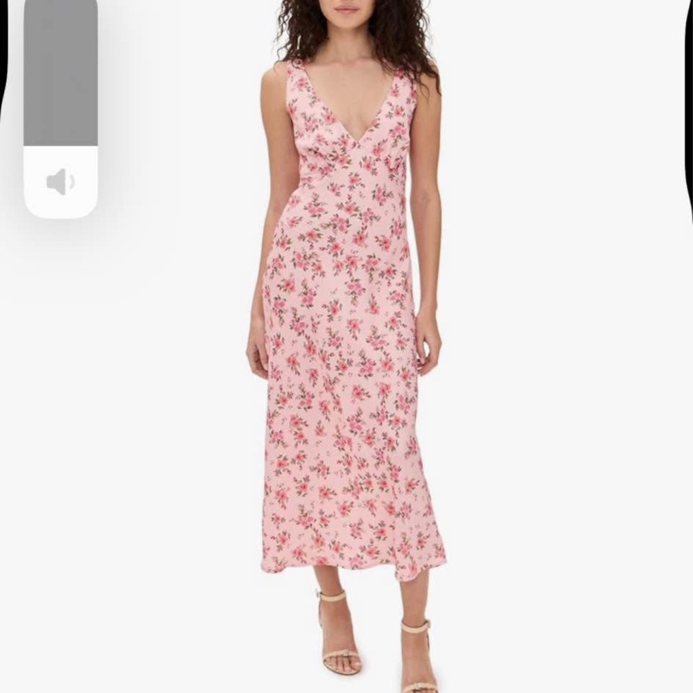 RESA Blush Floral Midi Dress